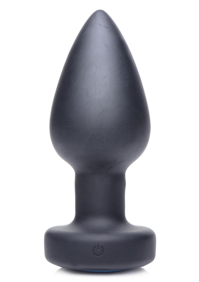 Zeus Vibrating and E-Stim Silicone Rechargeable Anal Plug with Remote Control Zeus Electrosex