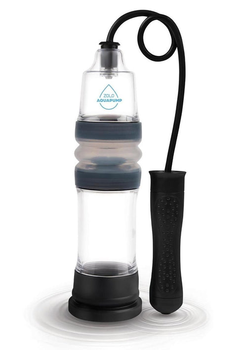 Load image 1 in gallery view. ZOLO Aquapump Auto Pro Silicone Penis Pump - Black/Blue