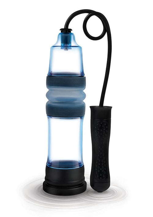 Load image 1 in gallery view. ZOLO Aquapump Compact Auto Penis Pump - Black/Blue