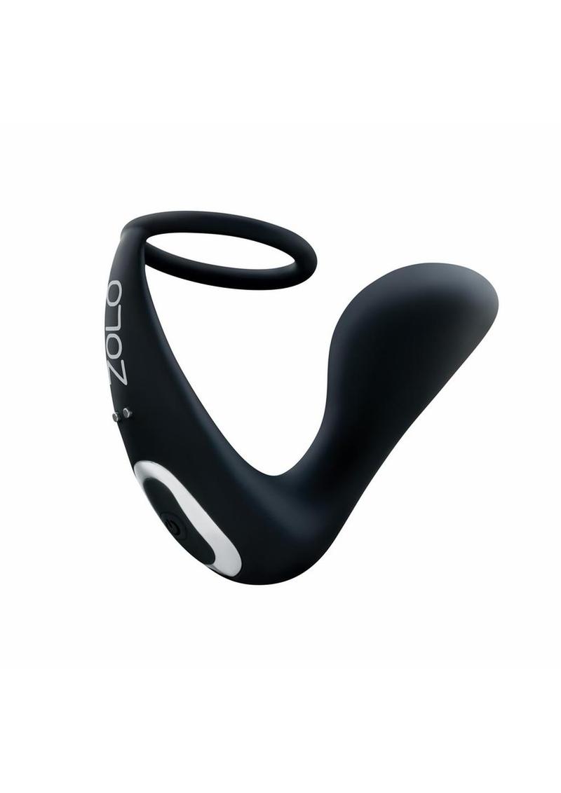 ZOLO Black Thumb Silicone Rechargeable Prostate Massager Zolo