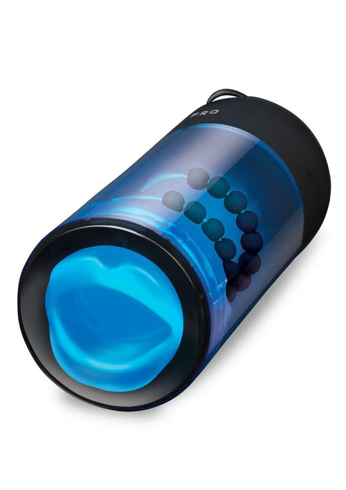 Load image 1 in gallery view. ZOLO Blowpro Vibrating Simulator Masturbator with Bullet - Black/Blue