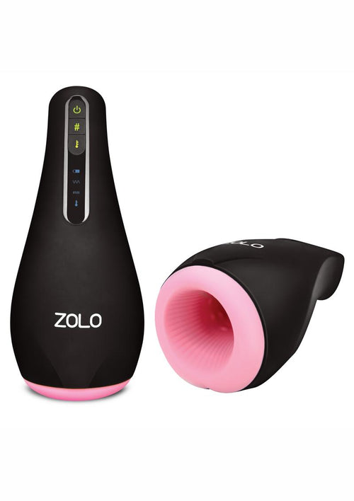 Load image 1 in gallery view. ZOLO Heatstroke Rechargeable Vibrating and Warming Masturbator - Black/Vanilla
