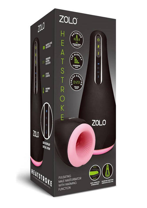 Load image 1 in gallery view. ZOLO Heatstroke Rechargeable Vibrating and Warming Masturbator - Black/Vanilla