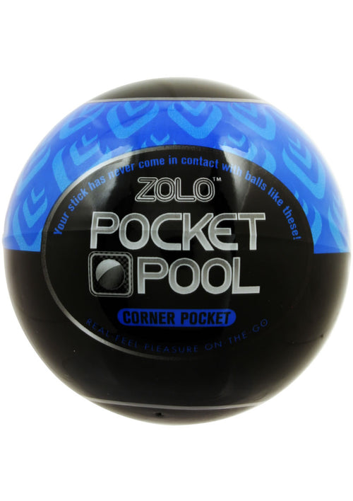 Load image 1 in gallery view. ZOLO Pocket Pool Corner Pocket Masturbator Sleeve - Blue