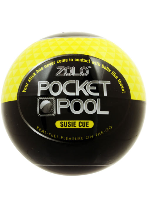 Load image 1 in gallery view. ZOLO Pocket Pool Susie Cue Masturbator Sleeve - Yellow