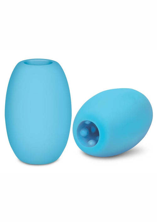 Load image 1 in gallery view. ZOLO Squeezable Mini Bubble Masturbator - Blue