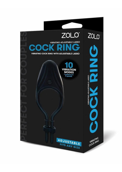 Load image 1 in gallery view. ZOLO Vibrating Adjustable Silicone Rechargeable Lasso Cock Ring